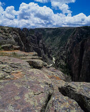 Black Canyon of the Gunnison National Park, Colorado, Gunnison River, north rim