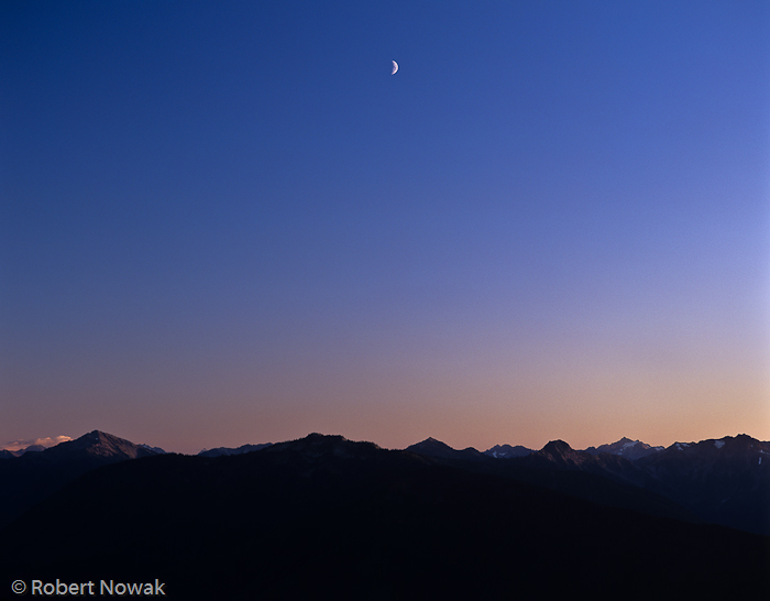 moon, Olympics, olympic national park, Washington, hurricane ridge, photo
